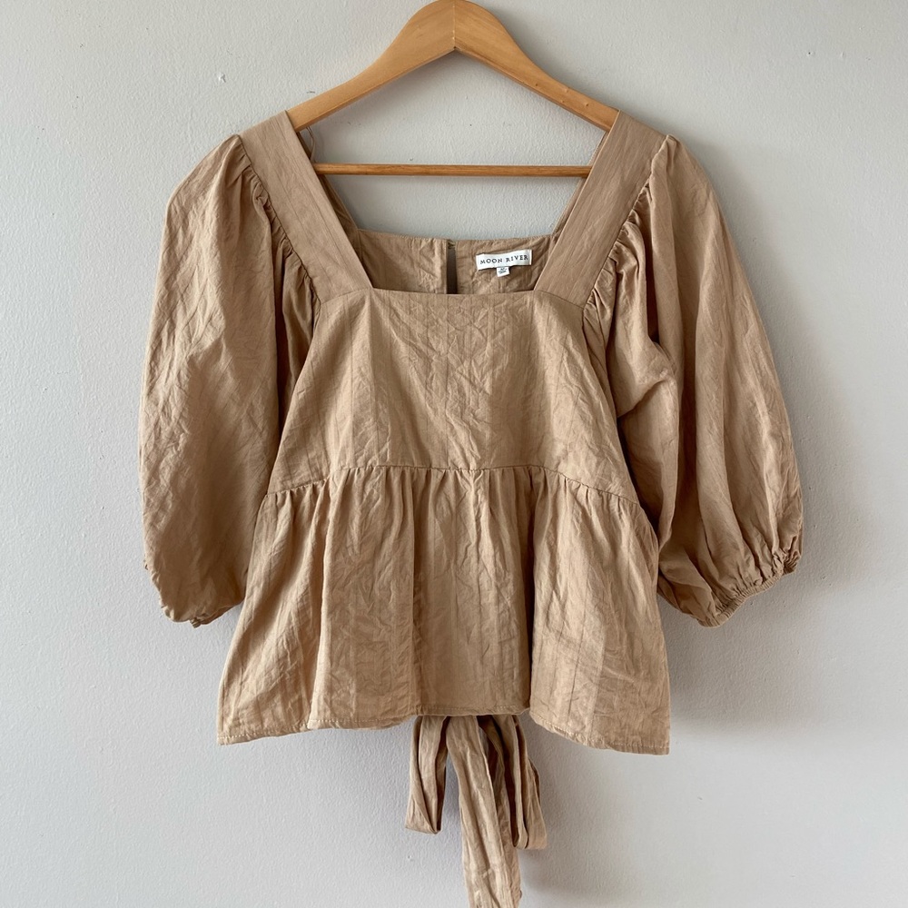 Moon River Puff Sleeve Top